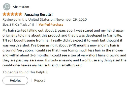 My Amazing ACTIIV Conditioner Regrew Hair