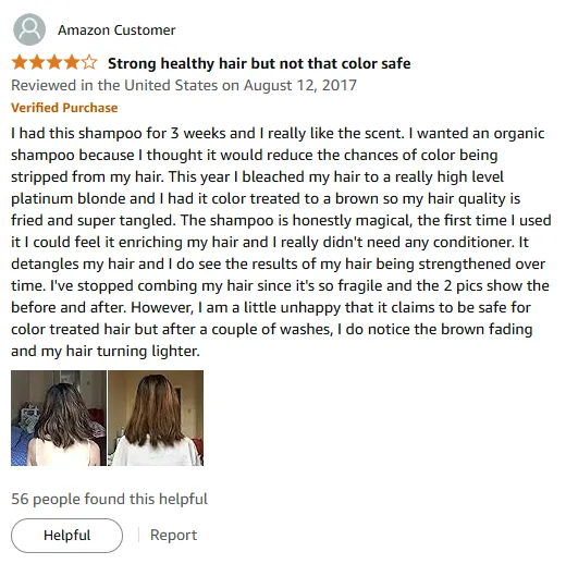 My Argan Oil Shampoo Transformed Damaged Hair