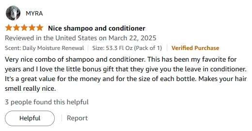 My Pantene Shampoo Conditioner Set Smells Amazing