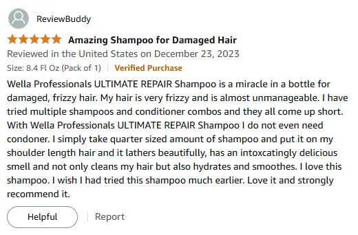 My Miracle Shampoo for Frizzy Damaged Hair
