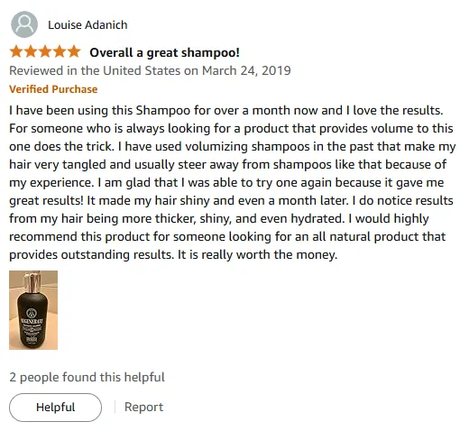 My Biotin Shampoo Gave Thicker Shiny Hair Results