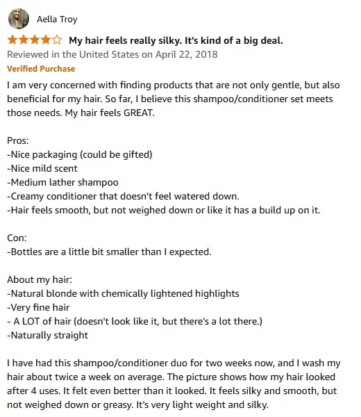My Artnaturals Shampoo Makes Hair Silky