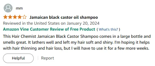 I Love This Hair Growth Shampoo
