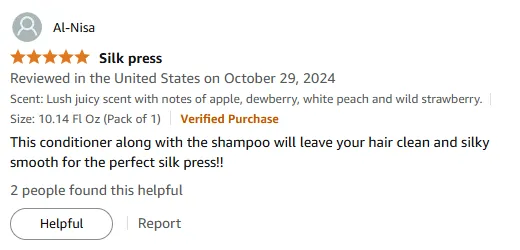 My Silky Smooth Conditioner Review for Perfect Silk Press