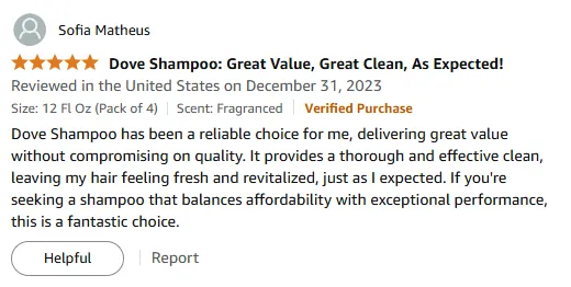 My Affordable Dove Shampoo for Silky Hair