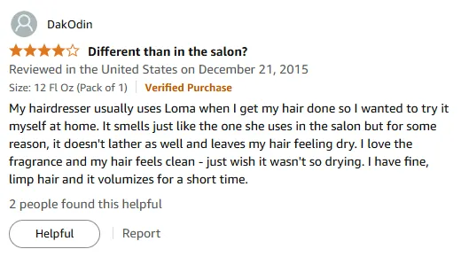 My Loma Shampoo Review: Great Scent but Drying
