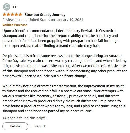 RevitaLash Shampoo Stopped My Postpartum Hair Fall