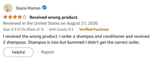 I Love This Amazing Shampoo Despite Wrong Order