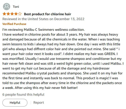 I Used Malibu C Shampoo to Fix Chlorine Damaged Hair