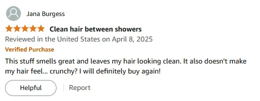 My Top Dry Shampoo: Smells Great, No Crunchy Feel