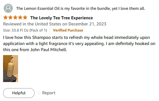 I Love John Paul Mitchell Tea Tree Shampoo Refresh