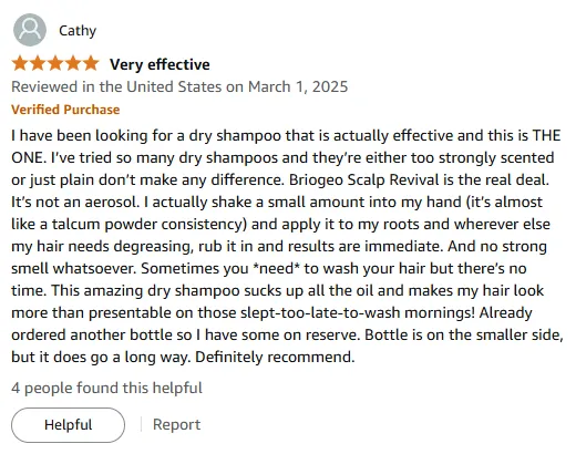 Briogeo Dry Shampoo: My Instant Oil Fix