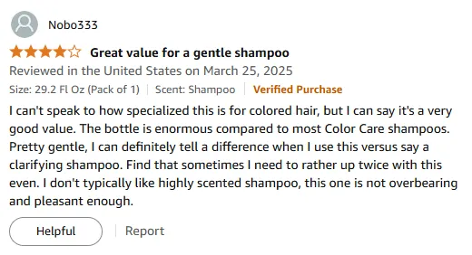 I Love This Huge Gentle Color Shampoo