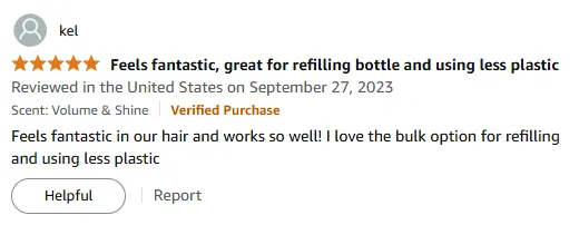 I Love This Bulk Refill Shampoo for Dry Hair