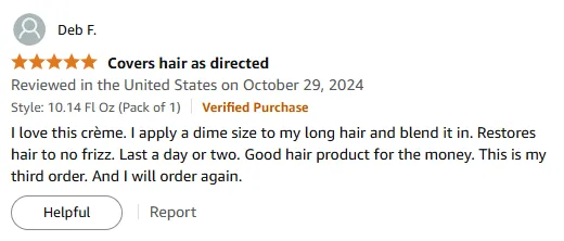 My No-Frizz Cr&egrave;me Restores Silky Hair Best