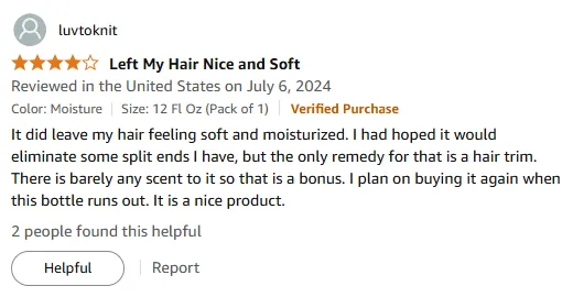 I Like This Moisturizing Shampoo for Soft, Moisturized Hair