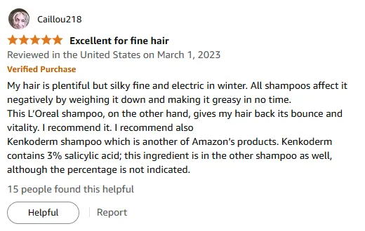 L'Oreal Shampoo for Fine Hair Gives Me Volume