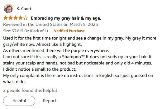 My Gray Hair Transformation with Fanola No Yellow Purple Shampoo