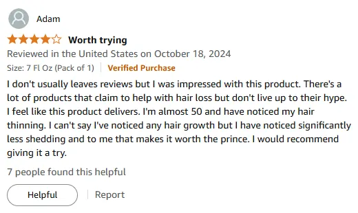 I Reduced Hair Shedding with DS Laboratories Shampoo