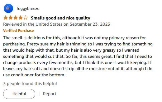 Coconut Caffeine Shampoo: I Love It for Thinning Greasy Hair