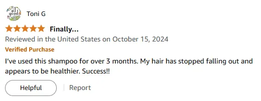 My Hair Stopped Falling Out with Bellisso Biotin Shampoo