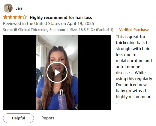 I Recommend Monat IR Clinic Thickening Shampoo for Hair Growth