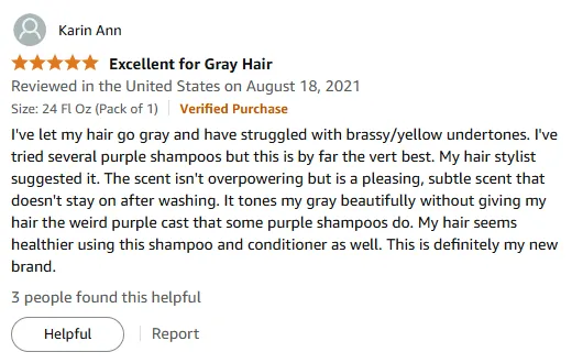 Loma Purple Shampoo Fixed My Brassy Gray Hair