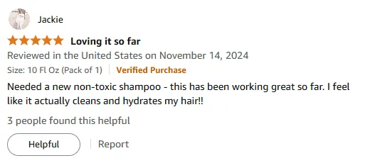 My Hair Feels Clean and Hydrated with This Non-Toxic Shampoo