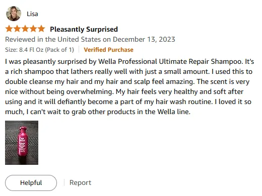 I Love Wella Ultimate Repair Shampoo for Damaged Hair