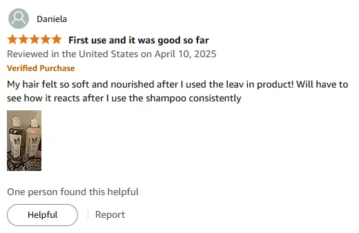 I Found My Hair Soft and Nourished with Natural Shampoo