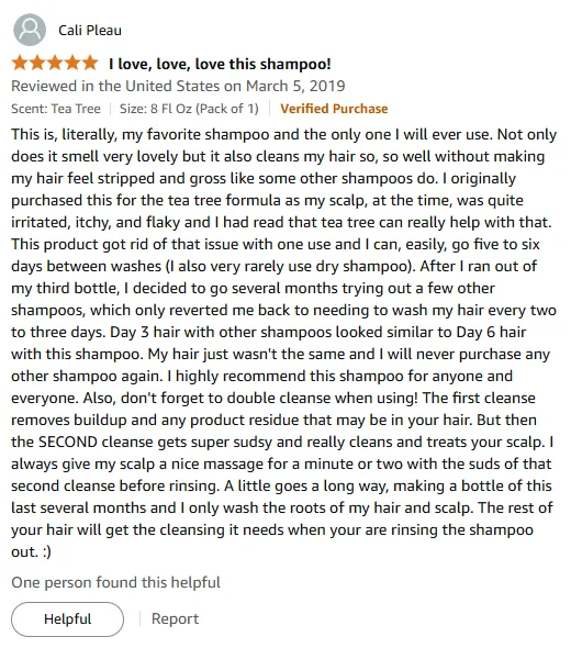 My Go-To Tea Tree Shampoo for Dandruff and Dry Scalp