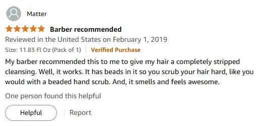 I Love REUZEL Scrub Shampoo for Deep Cleansing Hair