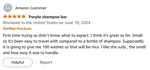 My Travel-Friendly Purple Shampoo Bar: 100 Washes and Great Suds