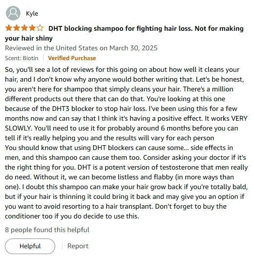 My DHT Blocker Rosemary Shampoo Review for Hair Loss