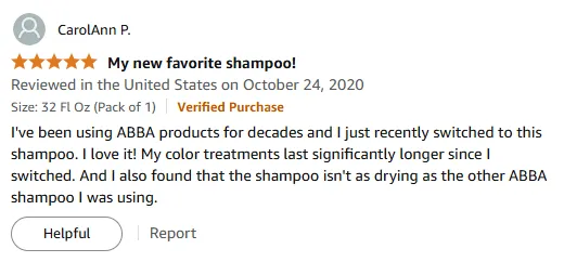I Love ABBA Shampoo for Color Treated Hair