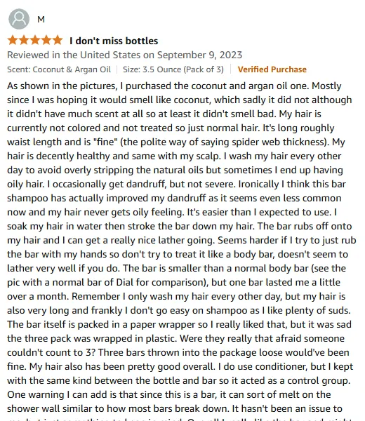 I Love This Shampoo Bar for Dandruff and Oily Hair