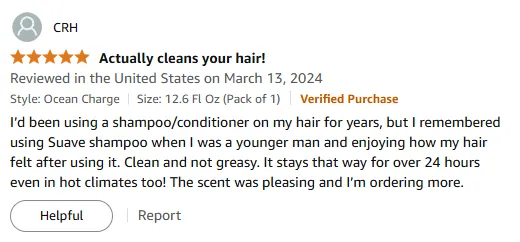 I Love Suave Men 2-in-1 Alpine Fresh Shampoo and Conditioner