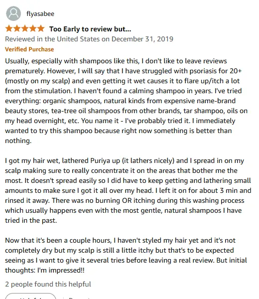 I Found Real Scalp Psoriasis Relief with Puriya Shampoo