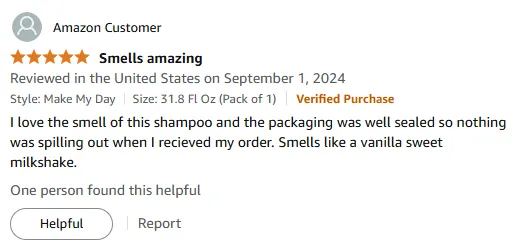 I Love This Vanilla Milkshake Shampoo for Soft Hair