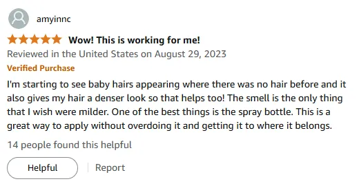 I Saw Baby Hairs with Virtue Hair Regrowth Treatment Spray