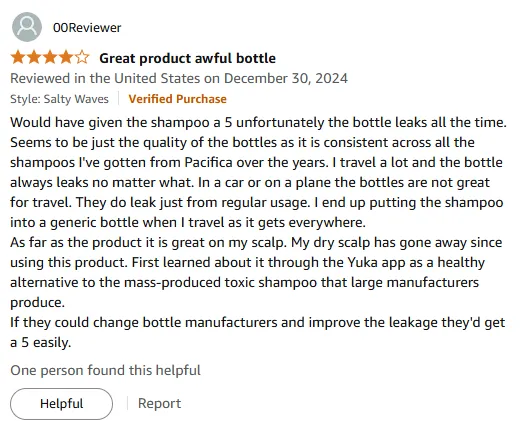 Pacifica Rosemary Purify Shampoo Fixed My Dry Scalp but Leaks
