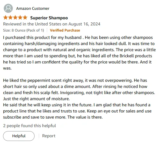 I Recommend This Natural Shampoo for Men for Thicker Hair