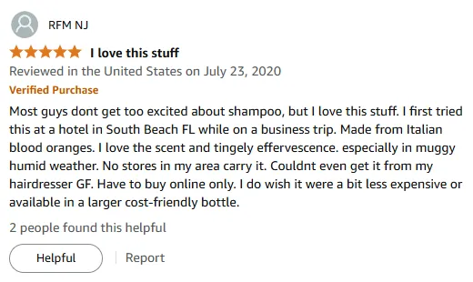 I Love Tarocco Shampoo for Shiny Hair and Manageable Hair