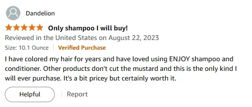 I Swear by ENJOY Shampoo for Color Treated Hair