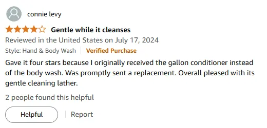 I'm Pleased with Gentle Lather Gallon Shampoo Refill