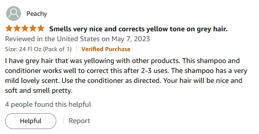 I Used Toning Shampoo to Fix My Yellow Grey Hair