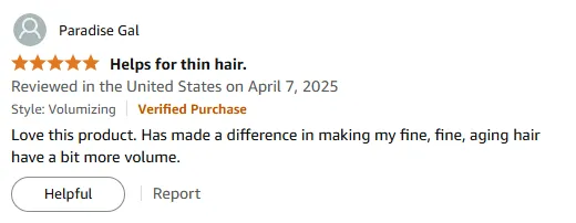 I Love This Keranique Volumizing Shampoo for Fine Aging Hair