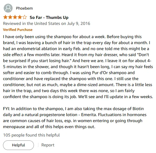 My Hair Loss Reduced with Artnaturals DHT Blocker Shampoo