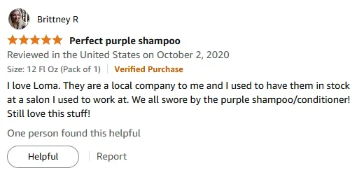 My Salon-Trusted Loma Purple Shampoo for Gray Hair