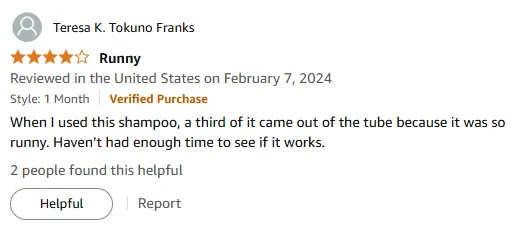 My DHT Shampoo Review: I Found It Too Runny